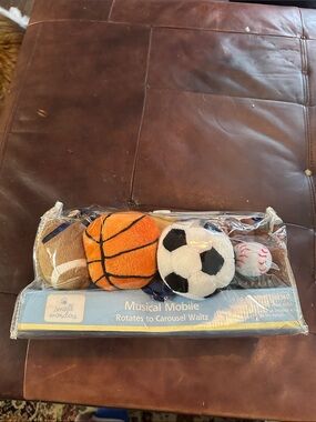 Small Wonders New Kmart “A” Name Sports Plush Musical Mobile